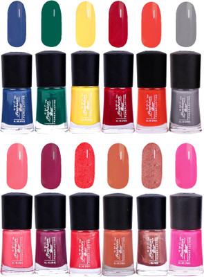 

SMC FASHION BAR Gel Based Neon Nail Paint Combo Multicolor(Pack of 12)
