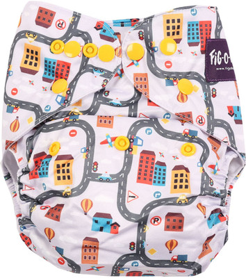 

FigOHoney Reusable baby cloth nappy / diaper, Grey