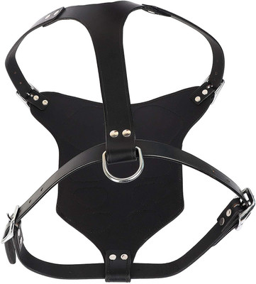 

SRI Imported High Quality Luxury Handmade Genuine Leather Dog Harness for Medium, Large & Extra Large (Black) Dog Harness & Leash(Medium, Black)