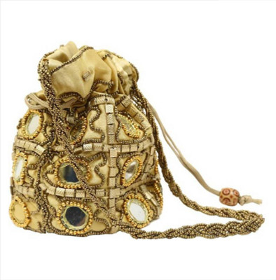 

PRIMEMART Golden potli bag Potli(Gold)
