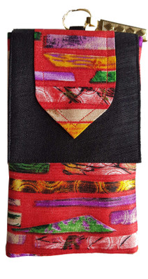 

Mahadev Exports Mobile pouch with zip behind Mobile Pouch(Black)