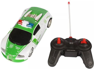 

TOYGALAXY 1:18 SCALE REMOTE CONTROL FULL FUNCTION MINI BUGATTI POLICE RACING CAR WITH LIGHTS FOR KIDS(White)