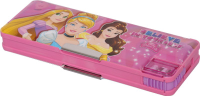 

Disney PRINCESS PRINCESS Art Plastic Pencil Box(Set of 1, Pink)