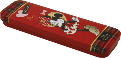 

Disney MINNIE MINNIE Art Metal Pencil Box(Set of 1, Multicolor)