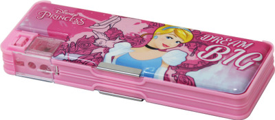 

Disney CINDERELLA CINDERELLA Art Plastic Pencil Box(Set of 1, Pink)