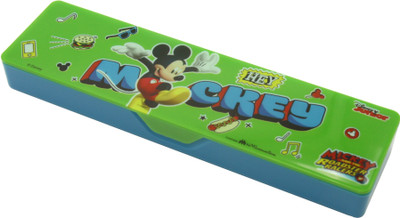 

Disney JUNIOR MICKEY JUNIOR MICKEY Art Plastic Pencil Box(Set of 1, Multicolor)
