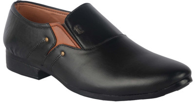 

Kenifa.. Kenifa Black formal Shoes Slip On For Men(Black, Tan