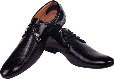 

Aveero Stylish Patent Formal Office Wear Shoes For M Derby For Men(Black