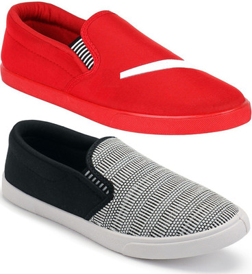 

Clymb Combo Pack Of 2 Casual Slip On Sneakers For Men(Multicolor