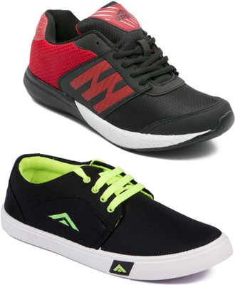 

Asian Casual shoes,Sports Shoes,Phylon Shoes,Walking shoes,Loafers,Sneakers,Traning shoes,Gym shoes, Running Shoes For Men(Black, Red, Multicolor
