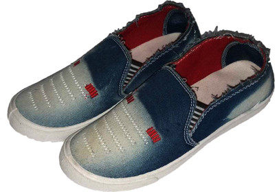

Dahiya Slip On Sneakers For Men(Blue, Denim blue 18