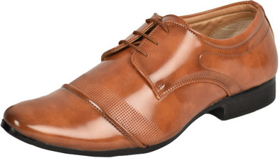 

SEVN Smart Formal Tan Color Leather Shoes For Men Derby For Men(Tan
