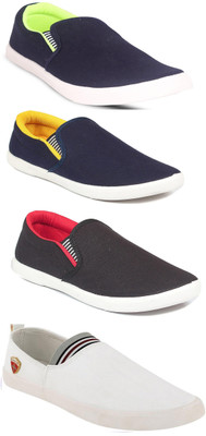 

JETTER Slip On Sneakers For Men(Multicolor, Blue