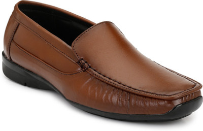 

Eego Italy Genuine Leather Comfy Shoes Slip On For Men(Brown