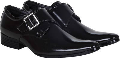 

Kraasa Elegant OfficeWear Monk Strap For Men(Black