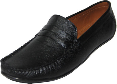 

SEVN Black Color Loafer Leather Shoes For Men Loafers For Men(Black