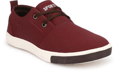 

RVK Stylish Comfortable Sneakers For Men(Maroon, Brown