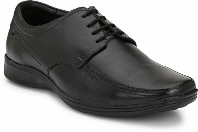 

Eego Italy Genuine Leather Comfy Shoes Derby For Men(Black