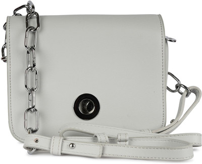 

Prink Women Formal Grey Leatherette Sling Bag