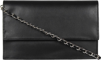 

Anekaant Women Casual Black Leatherette Sling Bag