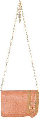 

MINAAR Women Evening/Party, Casual Orange Leatherette, PU Sling Bag