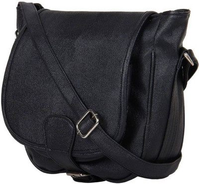 

AL Amazing Women Casual Black PU Sling Bag