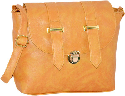 

minaar Women Evening/Party, Casual, Formal Tan, Beige Leatherette, PU Sling Bag, Beige;tan