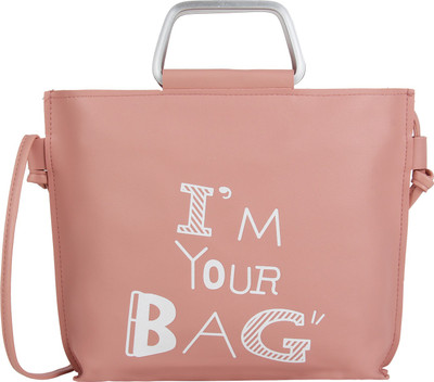 

Tuelip Women Casual Pink PU Sling Bag