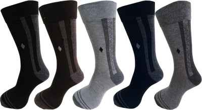 RC. ROYAL CLASS Men Self Design Calf Length(Pack of 5)