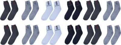 ZACHARIAS Men & Women Printed Ankle Length(Pack of 12)