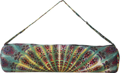

Shreeji Cotton Printed Yoga Mat Bag Yoga Mat Bag(Multicolor, Kit Bag), Greyish blue;yellow