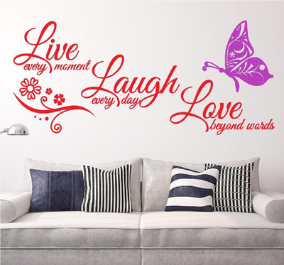marvellous 70 cm m_livelovelaugh Self Adhesive Sticker(Pack of 1)