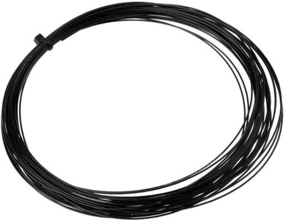 

QUINERGYS ® High Densit Fiber Badminton Medium Touch String Line Racket Strings - Black 0.68 Badminton String - 10 m(Black)