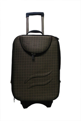

One Up Brown02 Suitcase 2 Wheeler Expandable Cabin Luggage -  inch(Brown