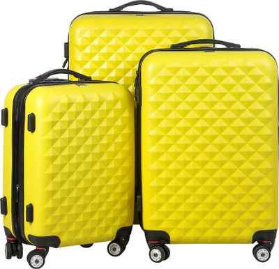

Carry Trip Expander | Hard-Side| Luggage Set of 3| Trolley|Travel|Tourist Bags (55, 65 & 75 Cm) Expandable Check-in Luggage -  inch Expandable Check-in Luggage -  inch(Yellow