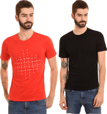 Campus Bunny Graphic Print Men Round Neck Multicolor T-Shirt(Pack of 2) Flipkart