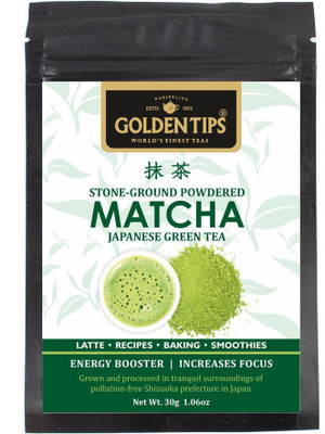 

Golden Tips Authentic Japanese Matcha Green Tea Powder, 30 gm/1.05 Oz - High in Antioxidants & Energy Matcha Tea Pouch(30 g)