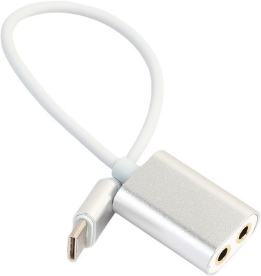 

FUZION USB 3.1 USB-C Type C Male to Dual 3.5mm Female Earphone AUX Audio Splitter Adapter Cable Headphone Splitter USB Adapter(Multicolor)