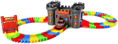 

Nightstar 151pcs Dark Adventure Track Set with Castle Gate And Lights (Above 3 yrs)(Multicolor)