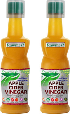 

Rawmest Apple Cider Vinegar with Mother - Raw, Unfiltered, Unpasteurized Apple Cider Vinegar(2x750 ml, apple Flavored)