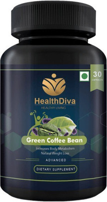 

HealthDiva Green Coffee Bean Extract With Probiotic-Natural Weight Management, Healthy Gut(30 No)