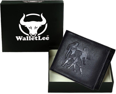 

WalletLee Men Black Genuine Leather Wallet(1 Card Slot)