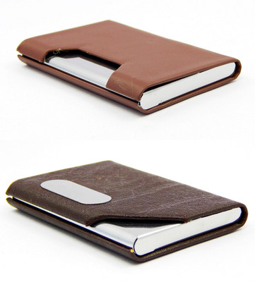

ELS Men Casual Brown Artificial Leather Card Holder(8 Card Slots)