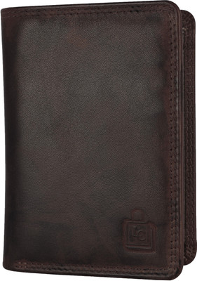 

Le Craf Men Formal Brown Genuine Leather Wallet(7 Card Slots)