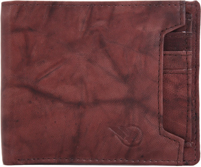 

ruge Men Casual Maroon Genuine Leather Wallet(7 Card Slots), Light antique brown