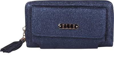 

ELLE Women Blue Artificial Leather Wallet(8 Card Slots)