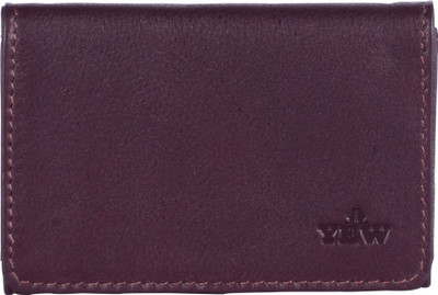

YEW LEATHER LABS Men Casual Purple Genuine Leather Card Holder(1 Card Slot)