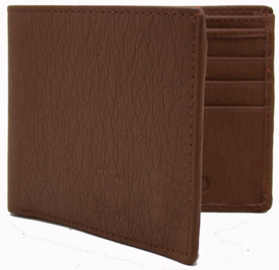 

MS Men Casual Brown Artificial Leather Wallet(10 Card Slots)