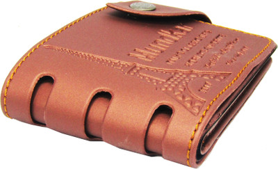 

Peacock Mundkar Boys Casual Tan Artificial Leather Wallet(8 Card Slots)