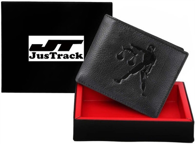 

Justrack Men Casual Black Genuine Leather Wallet(4 Card Slots)